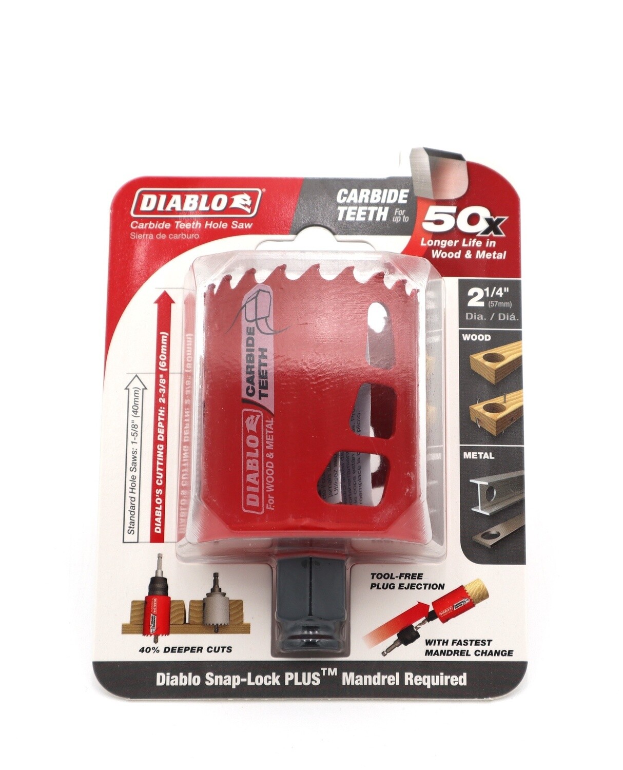 2-1/4 Holesaw Diablo