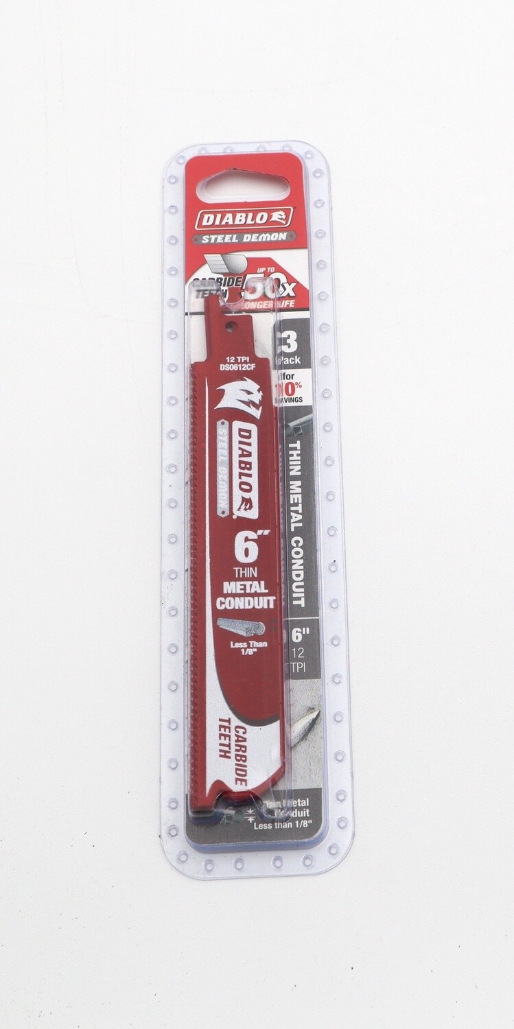 6” Thin Metal Conduit Blades 3pc