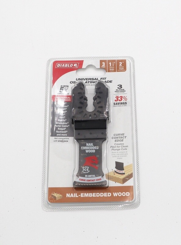 Oscillating Blades for Nail Embedded Wood (3PK)