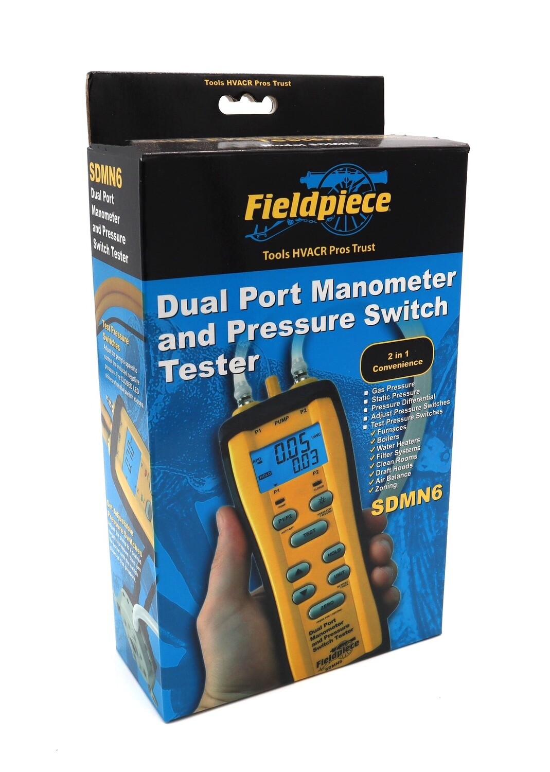 2 Port Manometer w/ Switch Test