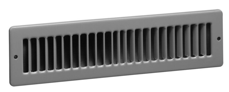 2x10 White Floor Register