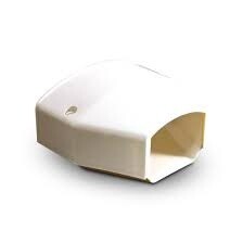 4" White Line Hide End Cap
