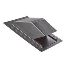 6" Black Plastic Roof Cap 356