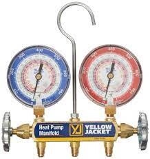 Brass 3 Port Manifold Gauge Set