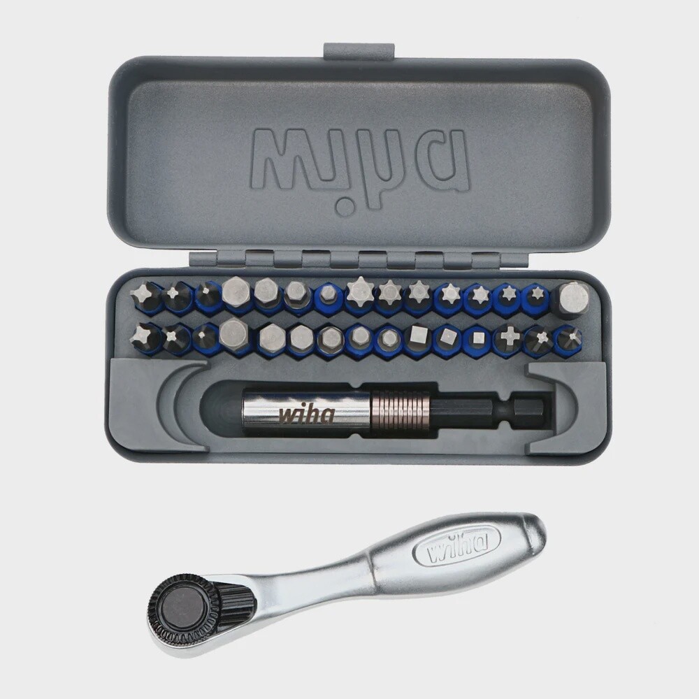 32 Piece GoBox TerminatorBlue Impact Bit Set with Mini Ratchet