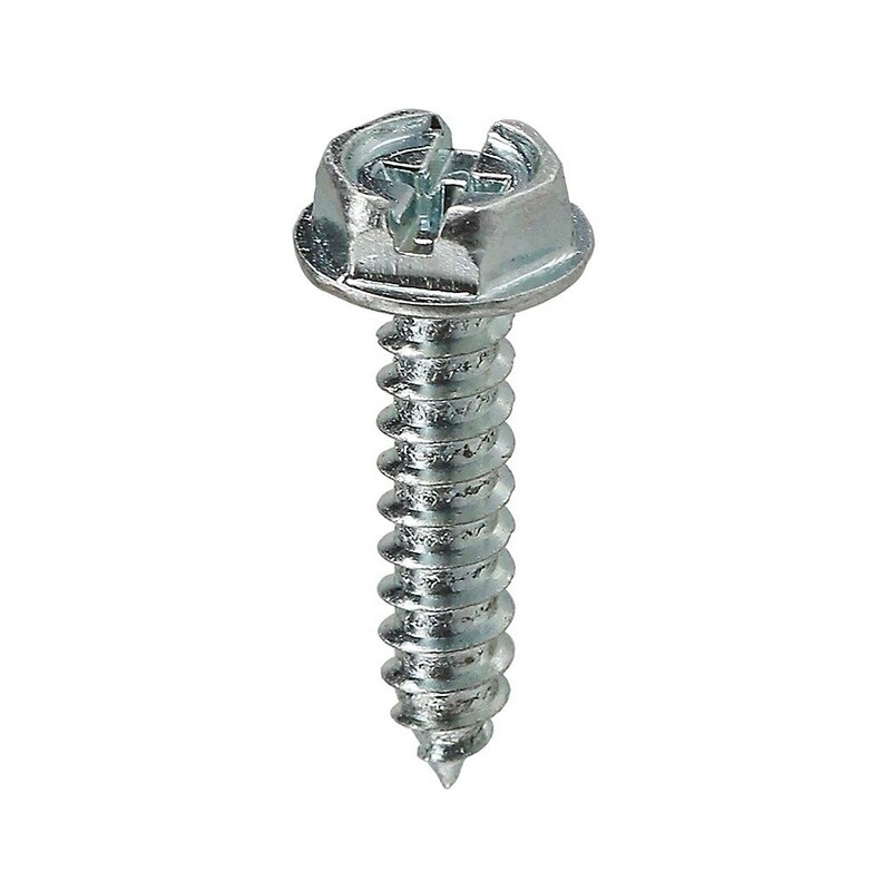 #10 x 1/2'' Phillips/Slotted Hex Washer Head Sheet Metal Screw