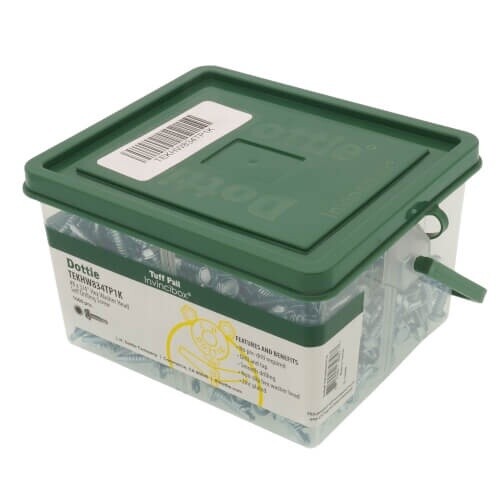 #8 x 3/4'' Hex Washer Head Self Drilling Screw (1000pc Tuff Pail)