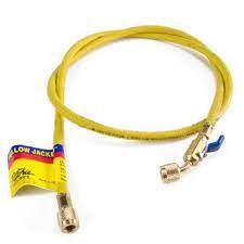 Yellow Charging Hose w/ Ball Valve 72"