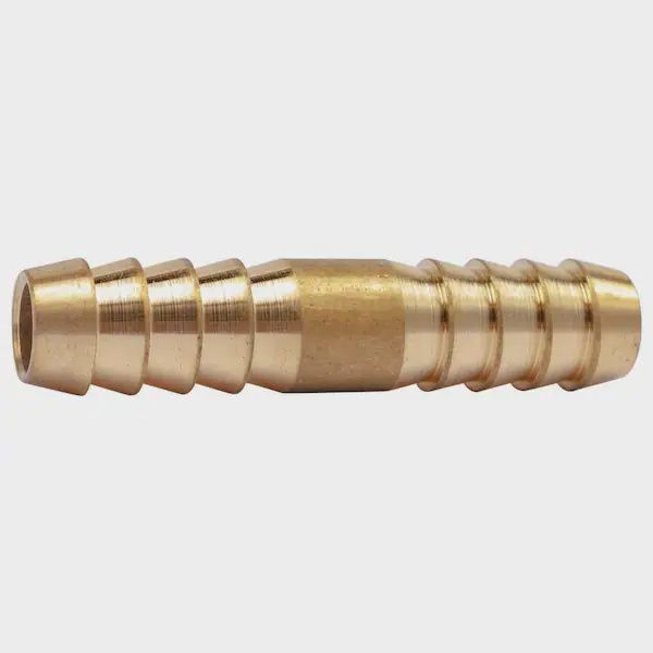 1/2"-1/2" Brass Barb Hose Coupling (Each)