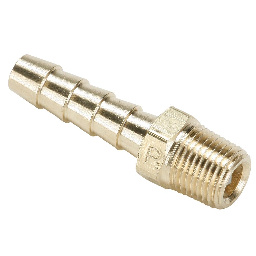 1/2" Barb- 1/2" Male Thread Brass Hose Adapter (Each)