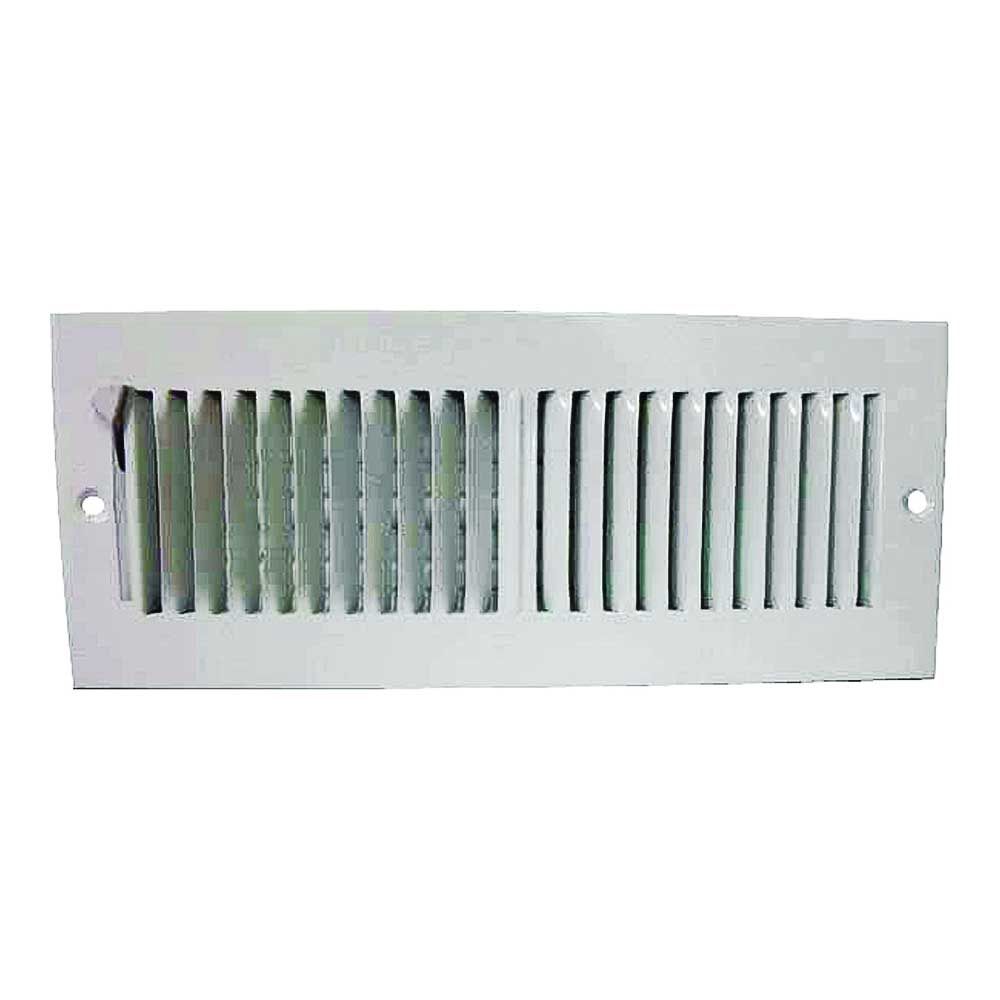 14x6 White Steel Ceiling Register