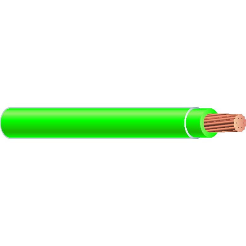 THHN8 Green Stranded Wire (By Foot)