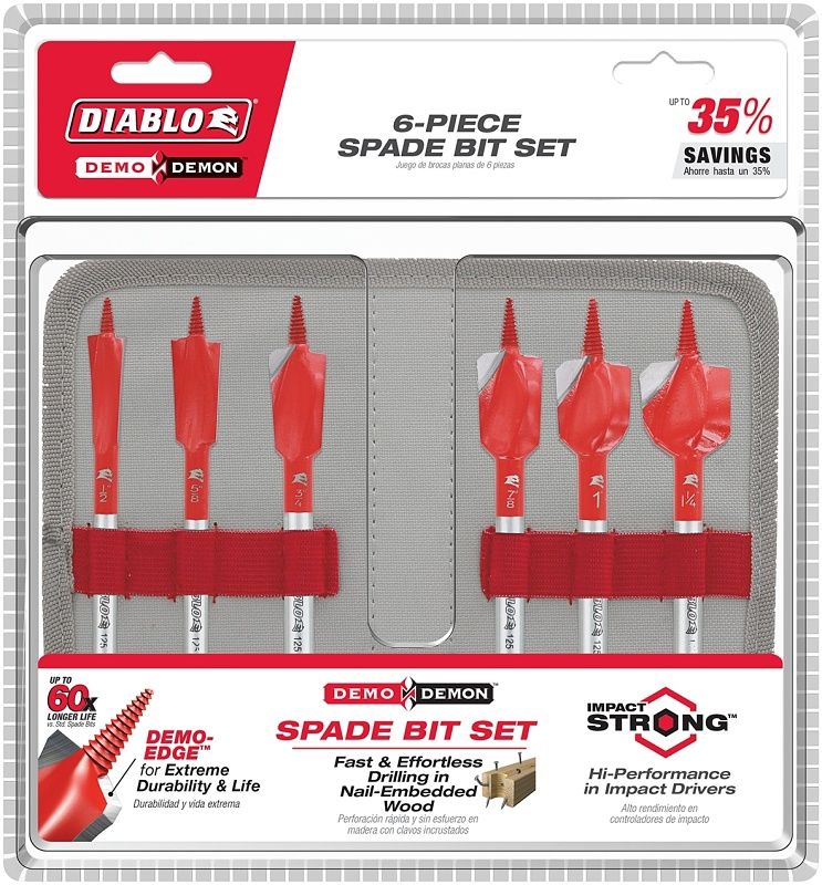 6-Piece Spade Bit Set