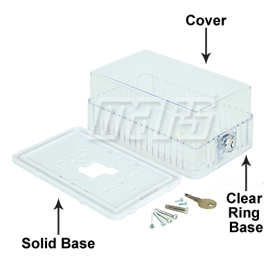 Clear Plastic Thermostat Guard