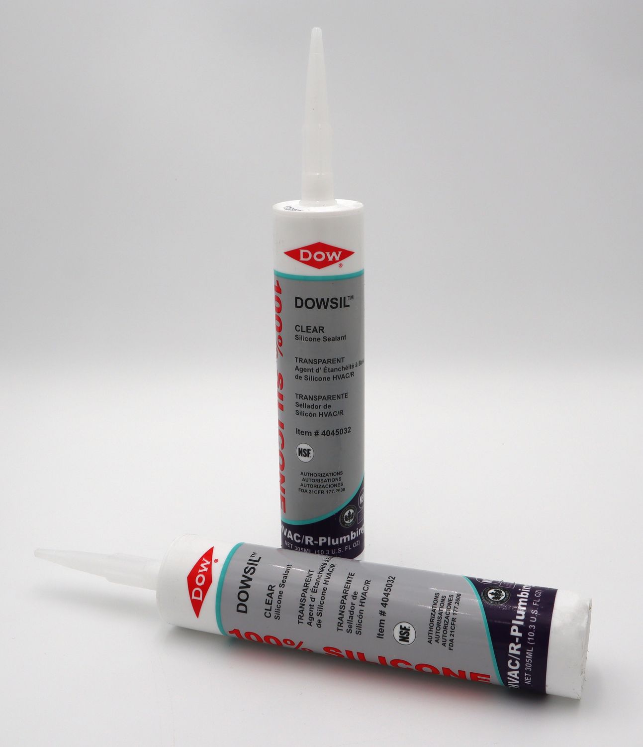 DOW Silicone Sealant:  Clear, 10 oz