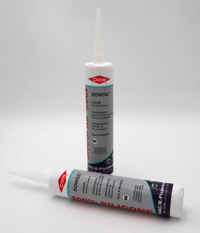 DOW Silicone Sealant:  Clear, 10 oz