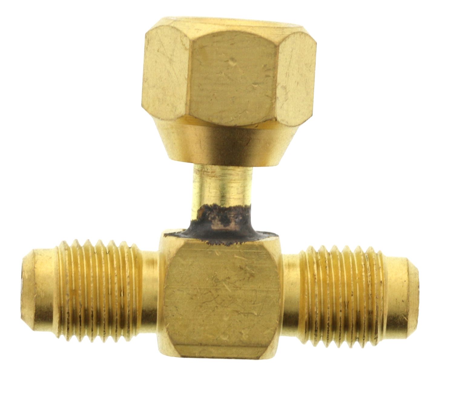 1/4 1/4" x 1/4" x 1/4" Brass T Valve (B14-816)