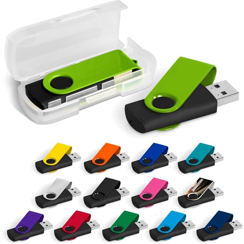 Axis Gyro Black Flash Drive - 4GB