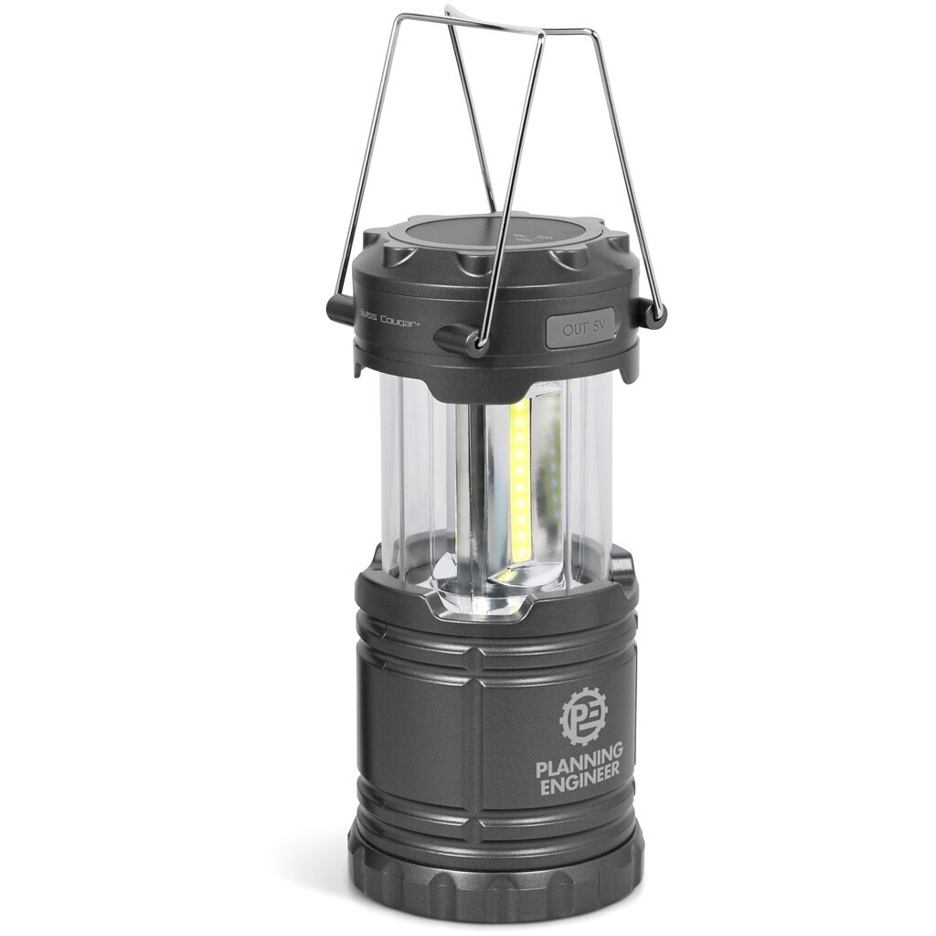 Swiss Cougar Cape Town Lantern &amp; Wireless Charging Power Bank - 4,000mAh