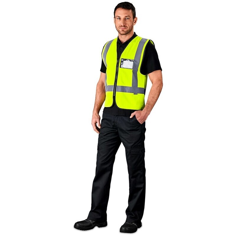 Hi-Viz Reflective Full Zip Vest - Unisex