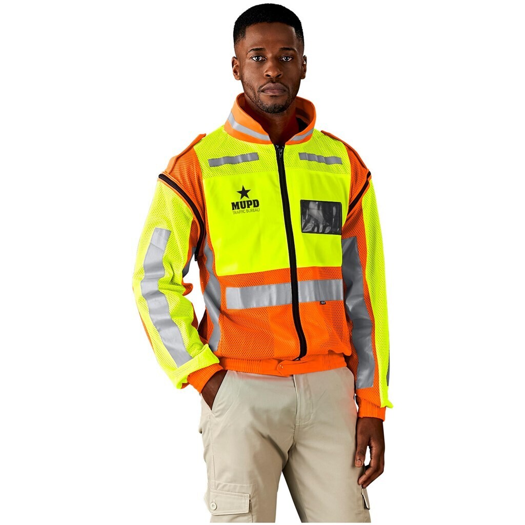 Metro Two-Tone Hi-Viz Reflective Zip-Off Jacket - Unisex