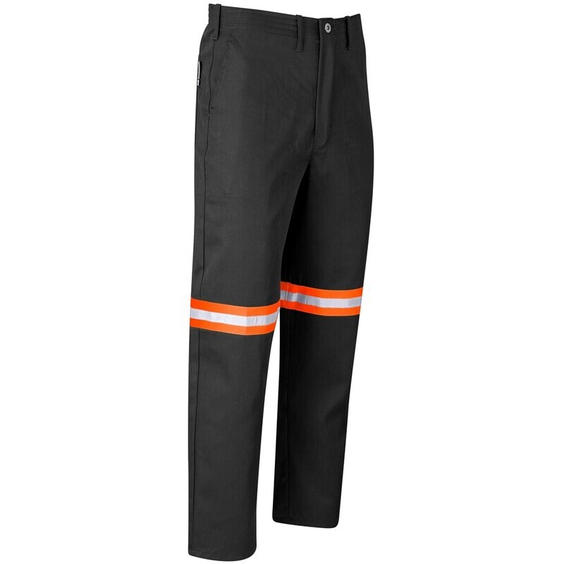 Trade Polycotton Pants - Reflective Legs - Orange Tape - Unisex