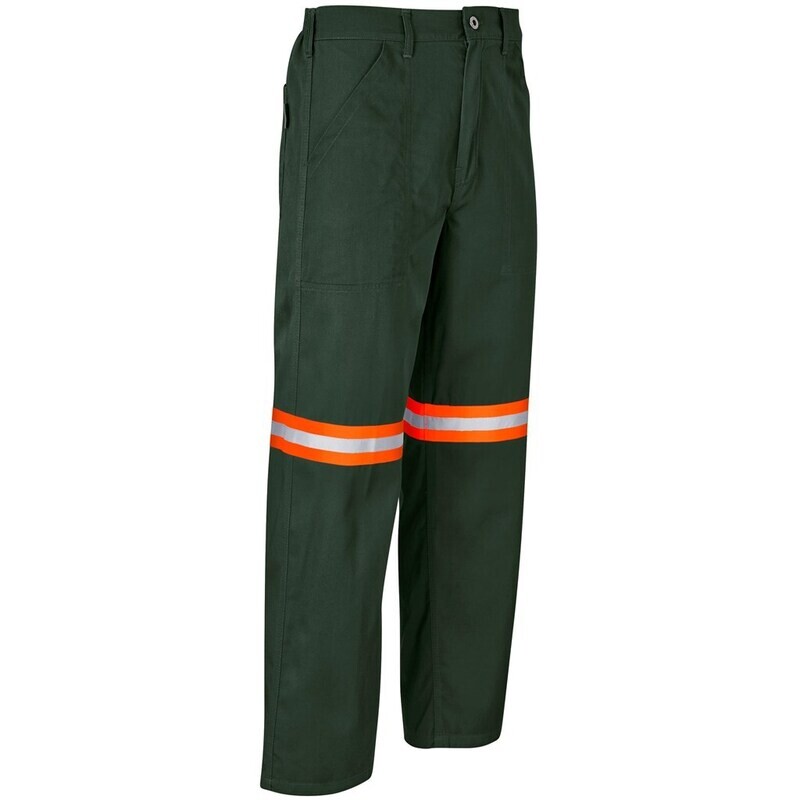 Site Premium Polycotton Pants - Reflective Legs - Orange Tape - Unisex