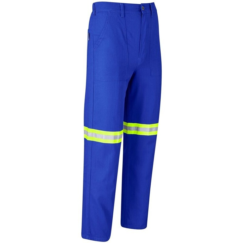 Artisan Premium 100% Cotton Pants - Reflective Legs - Yellow Tape - Unisex