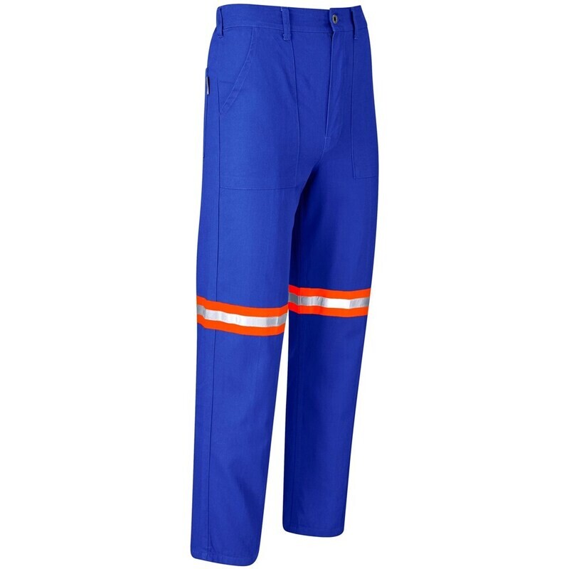 Artisan Premium 100% Cotton Pants - Reflective Legs - Orange Tape - Unisex