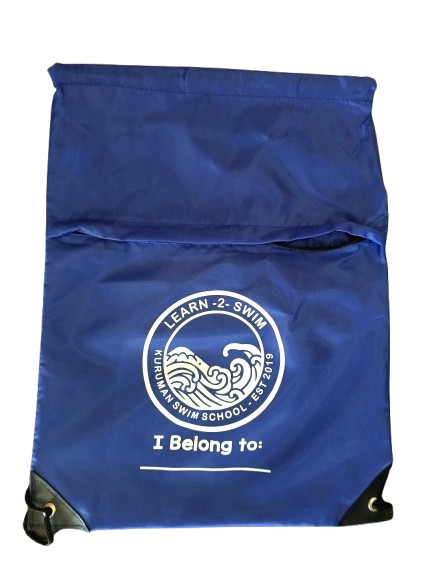 Learn to Swim Drawstring bag - Royal Blue