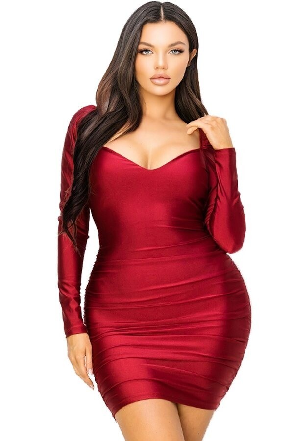 Vestidos guindas cortos new arrivals