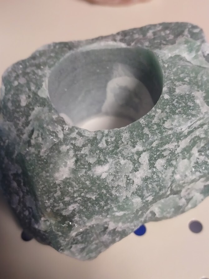 adventurine green T-lite Holder