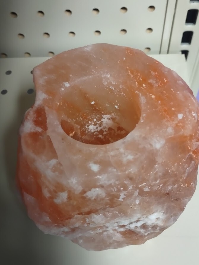 Pink Salt Lamp T-light Holder