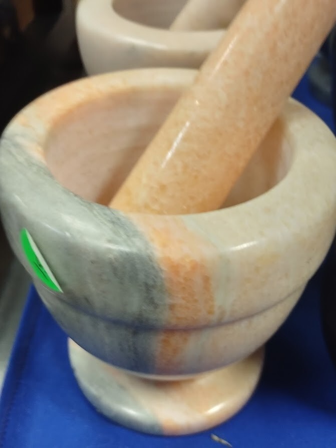 Sunset Jade Mortar and pestle