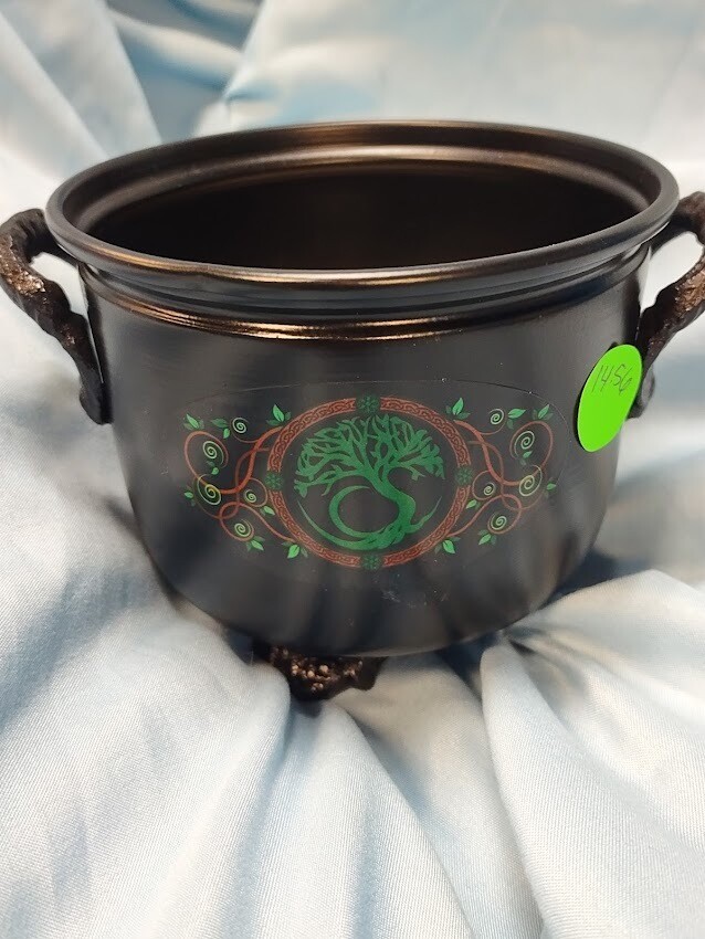 Metal Cauldron Tree of Life