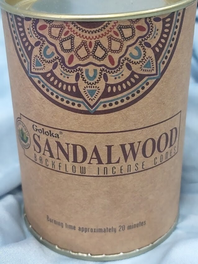 Goloka Backflow Cones-Sandalwood