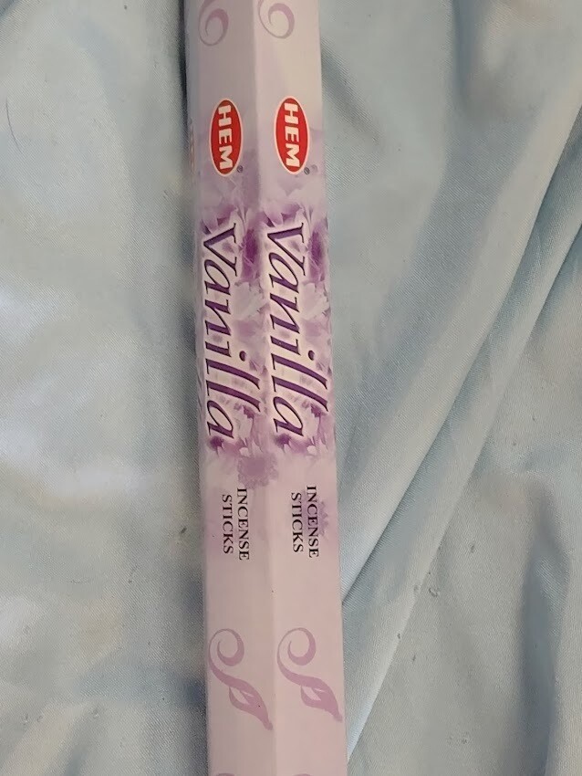 Hem Hexagonal pk 20 Incense-Vanilla