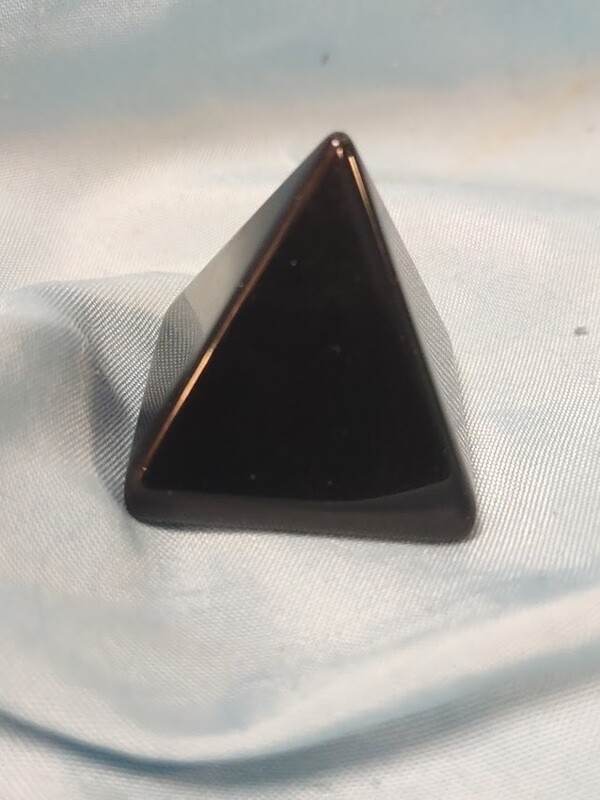 Mini Stone Pyramid/Black Obsidian