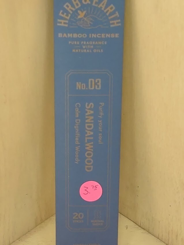 Herb And Earth Sandlewood Incense