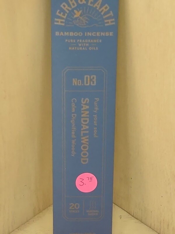 Herb And Earth Sandlewood Incense