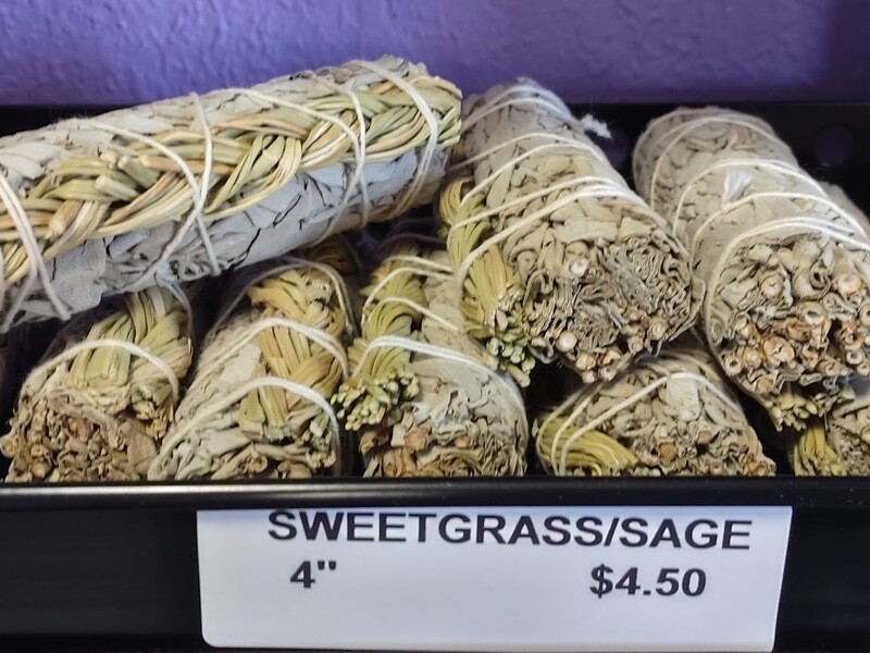 Smudge Stick Sweetgrass Sage 4&quot;