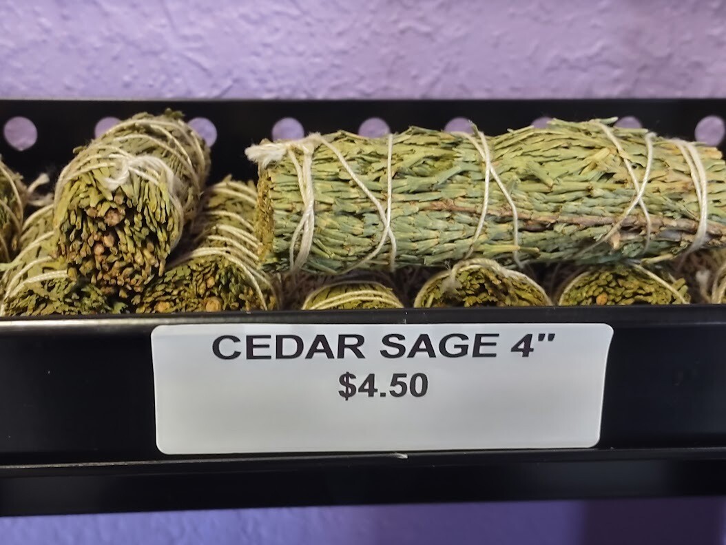 Smudge Stick Cedar Sage 4&quot;
