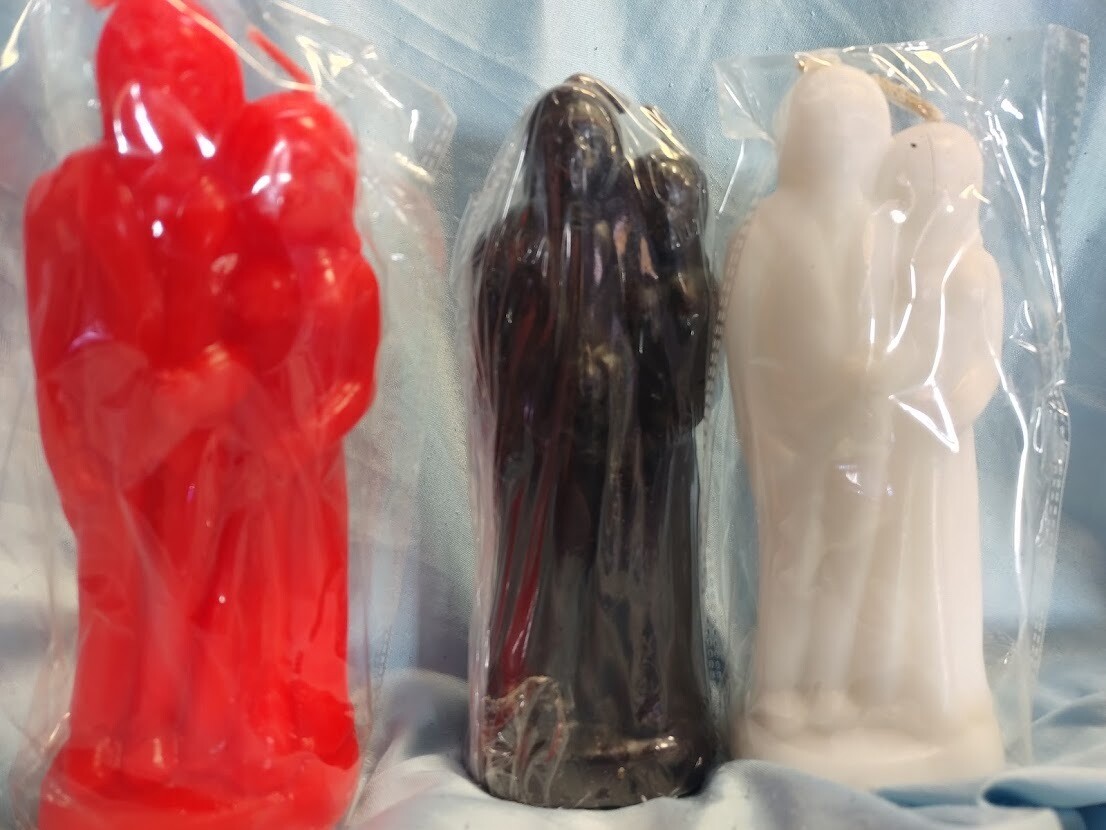 Marriage Candle 6 1/2 Black