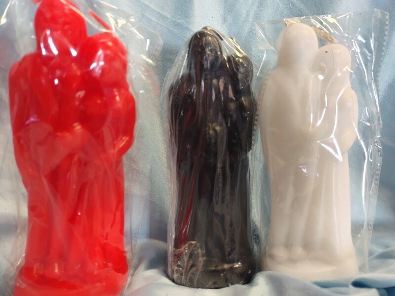 Marriage Candle 6 1/2 Black