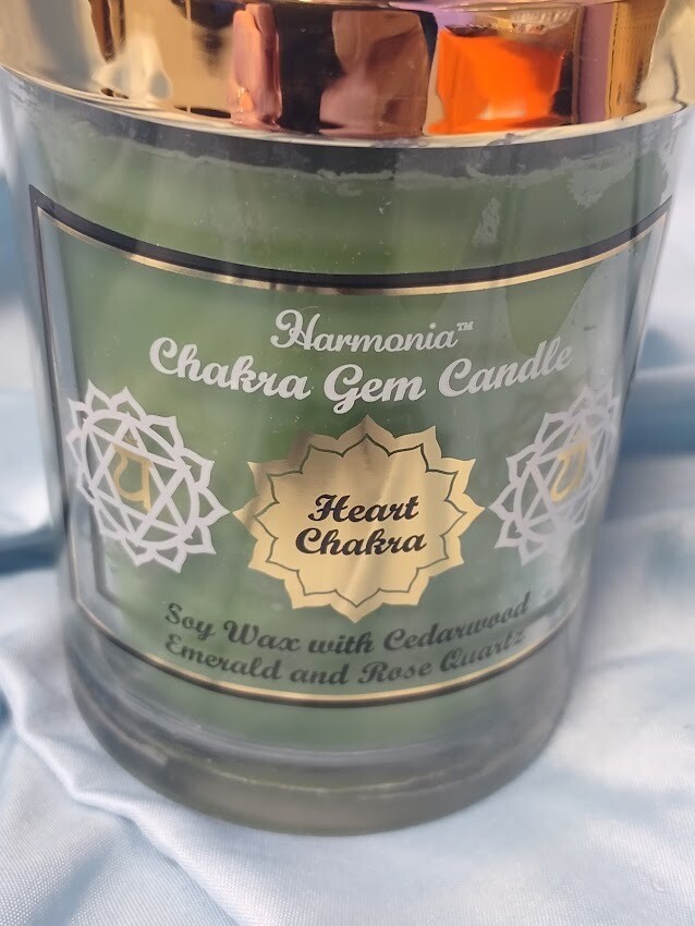 Harmonia Gemstone Candle/Heart