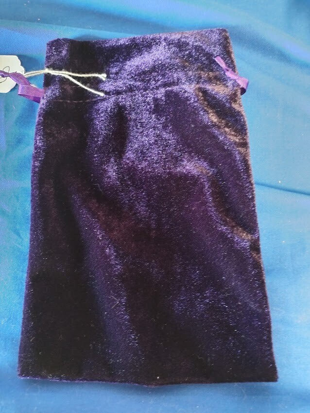 Tarot bag/Purple Velvet/Unlined/LG
