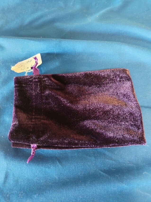 Tarot Bag/Purple Velvet/Unlined/SM
