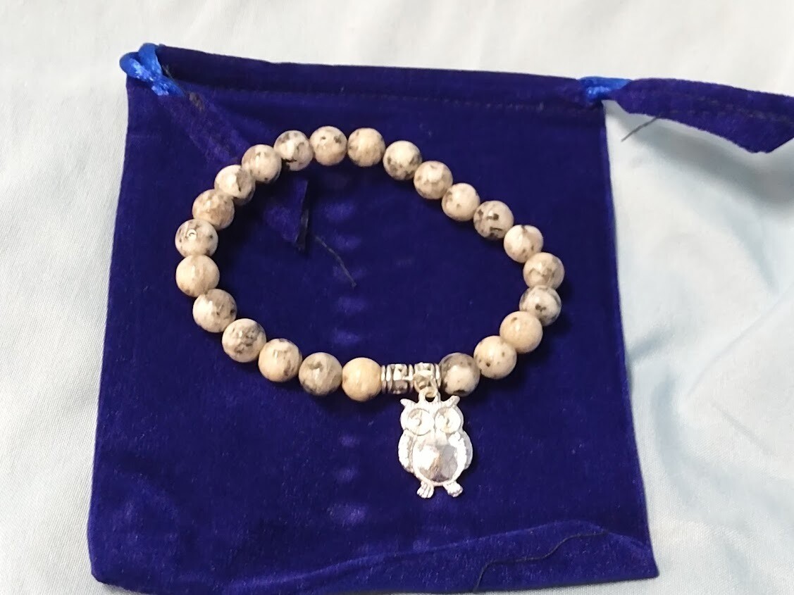 Black Sesame Gemstone Bracelet