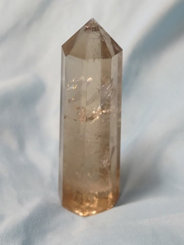Smoky Quartz Faceted Gemstone Tower