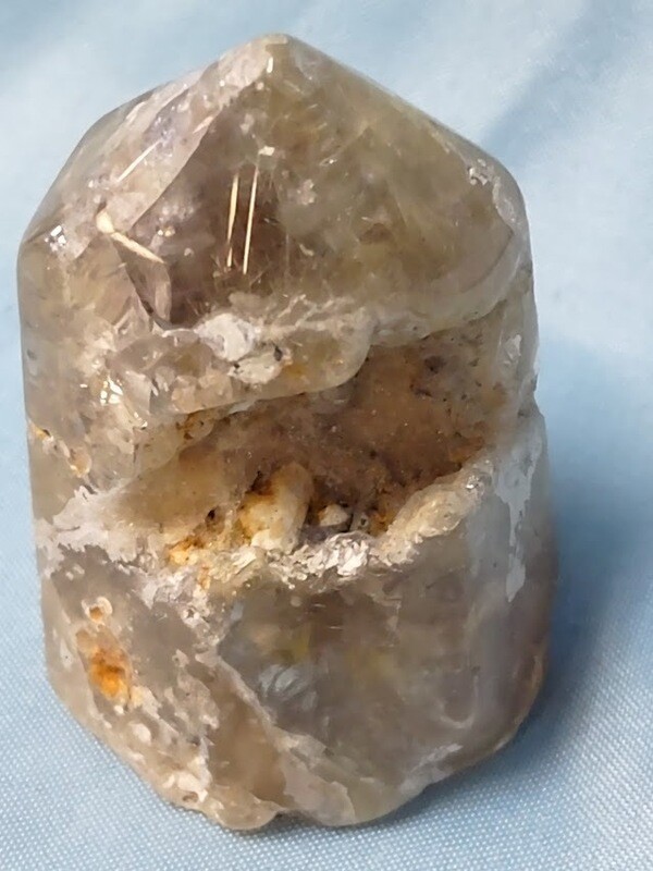 Smokey Quartz/Golden Rutile Tower